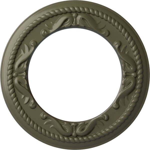 Ekena Millwork Roped Medway Ceiling Medallion (Canopies up to 7 1/2"), 12 1/4"OD x 7 1/2"ID x 7/8"P, Painted Turtle CM12MEPTF - main